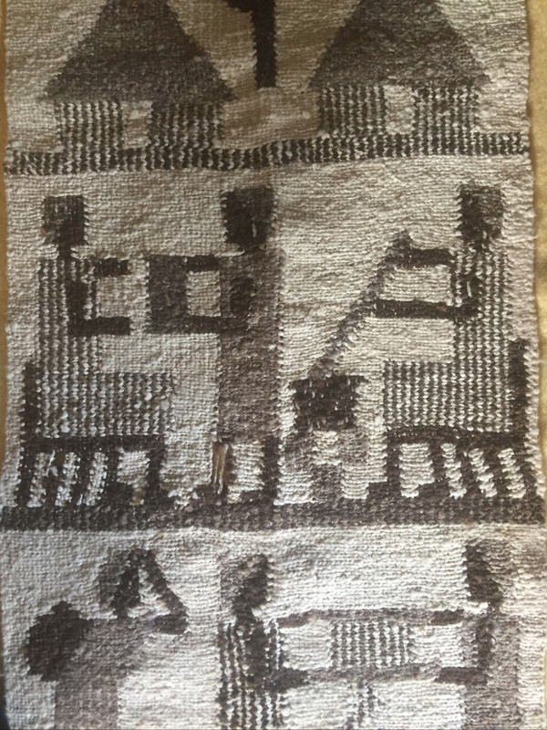 Ruth K Signed Weaving Karung Of Women Handwoven Panel African Wall Hang Brown gallery
