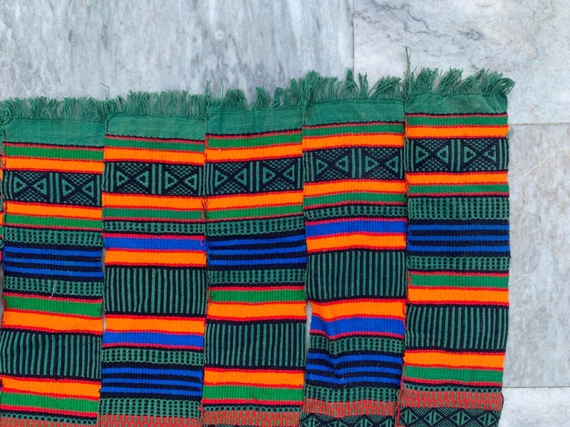 Vintage African Fulani Blanket Handmade Fulani Wedding Hanging Tent Mali 6x10 ft gallery