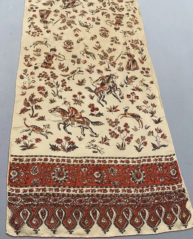 Kalamkari Ancient Indian Art Cotton Textiles Natural Dyes Using Bamboo Pen gallery
