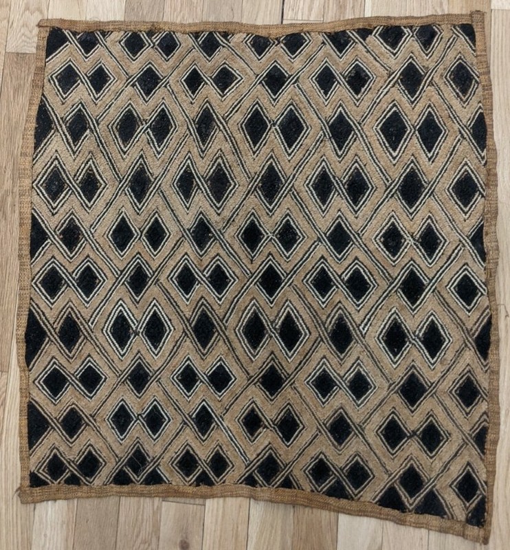 AFRICAN ORIGINAL KUBA RAFFIA CLOTH PANEL TEXTILE CURRENCY KASSAI SHOOWA DRCONGO gallery