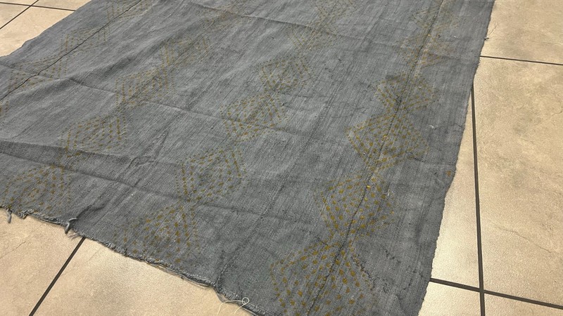 Handwoven Bogolanfini Mud Cloth - Authentic Mali African Cotton Textile 42"x60" gallery