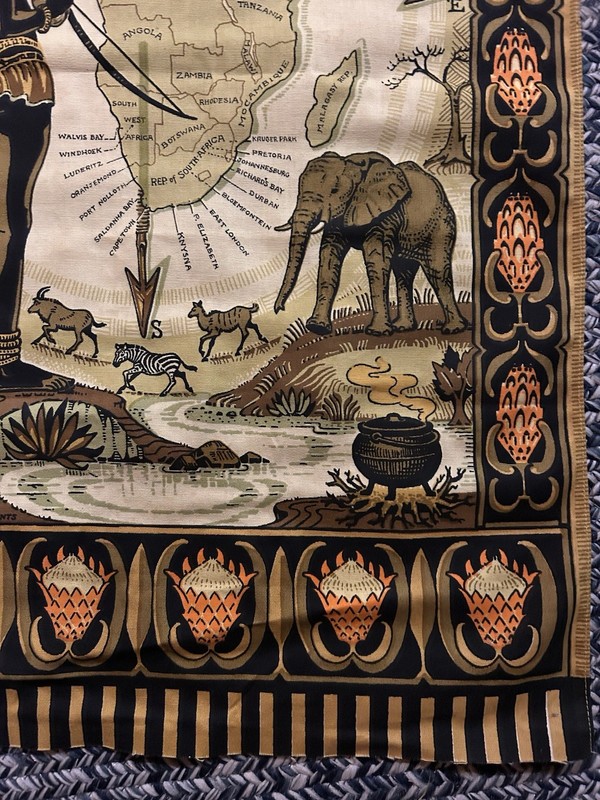 Africa Fabric Wall Hanging Pan Prints Animals Female Native Figure (boobies!) gallery