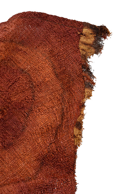 Dida Ceremonial Raffia Tie-Dye Textile Côte d'Ivoire 15x13 inch gallery