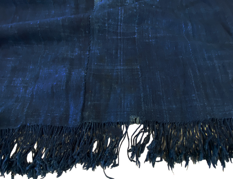 # 5146 Fine Plain Indigo Cloth - Mossi Tribe Burkina Faso 67" by 42" gallery