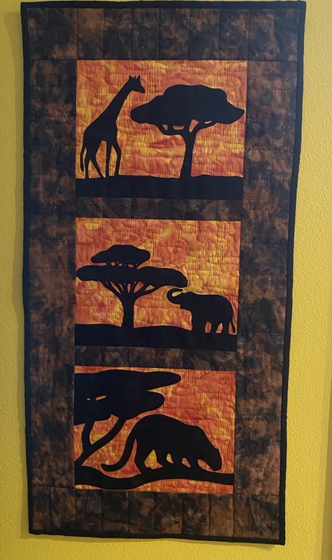 South African Handmade Quilted Tapestry Johannisburg Mission Elder Sister Child gallery