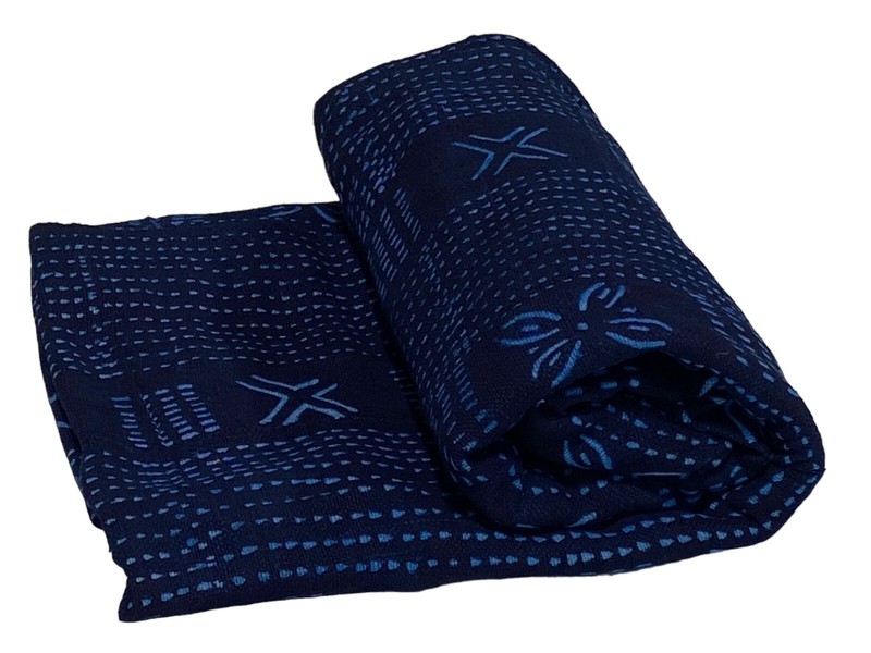 #6058 Fine Indigo Cloth – Mossi Tribe Burkina Faso 60″ H by 39″ W
