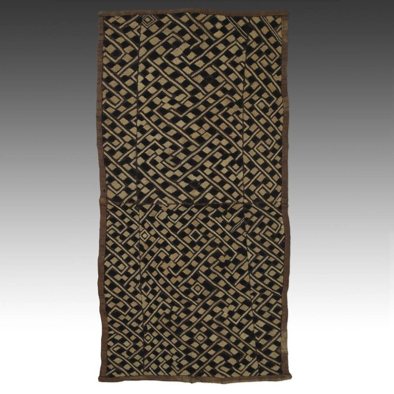 KUBA SHOOWA PRESTIGE PANEL CUT PILED RAFFIA D. R. OF CONGO CENTRAL AFRICA 20TH C