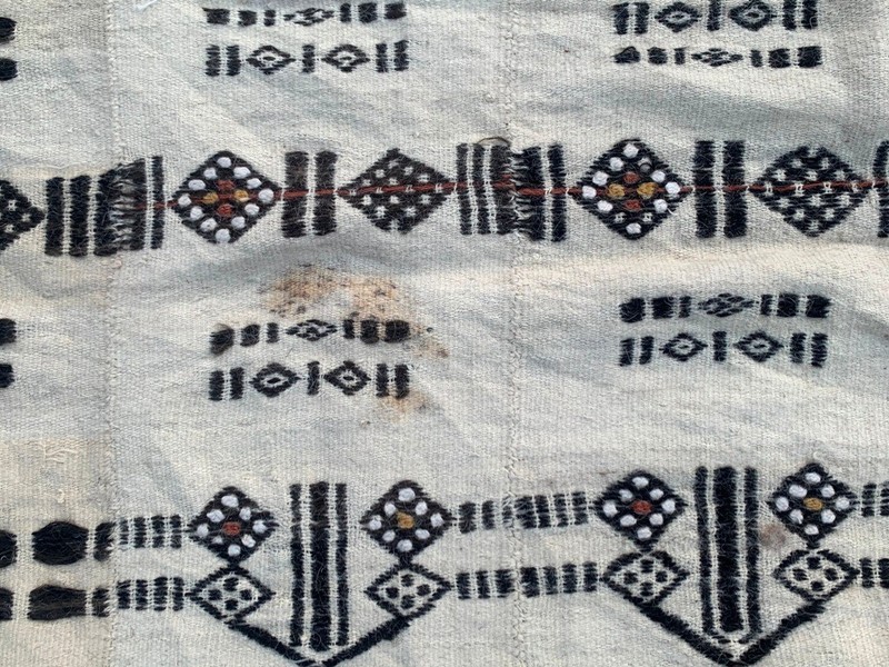 Vintage African Fulani Blanket Handmade Fulani Wedding Hanging Tent Mali 4x7 ft gallery