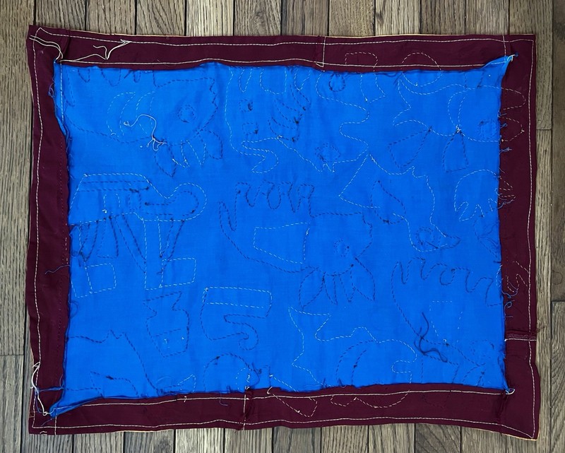 Vintage Dahomey Benin Story Applique Textile Handmade Benin West Africa Mola gallery