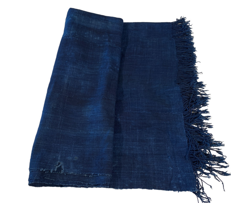 # 5146 Fine Plain Indigo Cloth - Mossi Tribe Burkina Faso 67" by 42" gallery
