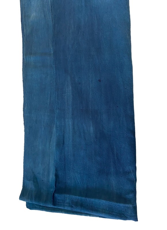 #2237 Vintage African Indigo Cloth Textile Mossi Burkina Faso 61" by 42.5" gallery