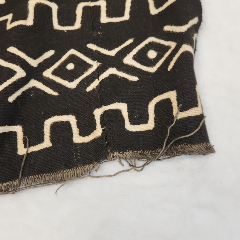 Vintage Authentic African Mudcloth Blanket Mali Hand Woven Bogolanfini Tapestry gallery