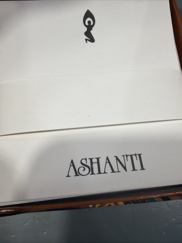 Set Of 3 Ashanti Note Card Boxes, Ghana Kente Inspired Theme gallery