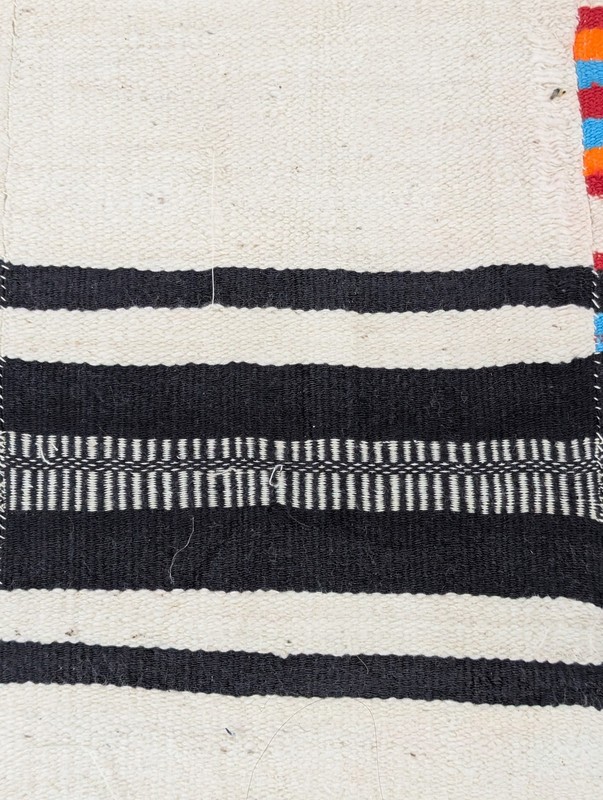 Vintage African Handwoven Patchwork Ghanaian Multicolor Textile 82x51in gallery