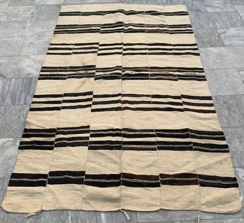 Vintage African Fulani Blanket Handmade Fulani Wedding Hanging Tent Mali 4×7 ft