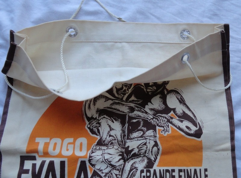 1987 Togo Evala Grande Finale Cloth Bag, De La Kozah, Africa, Wrestling gallery
