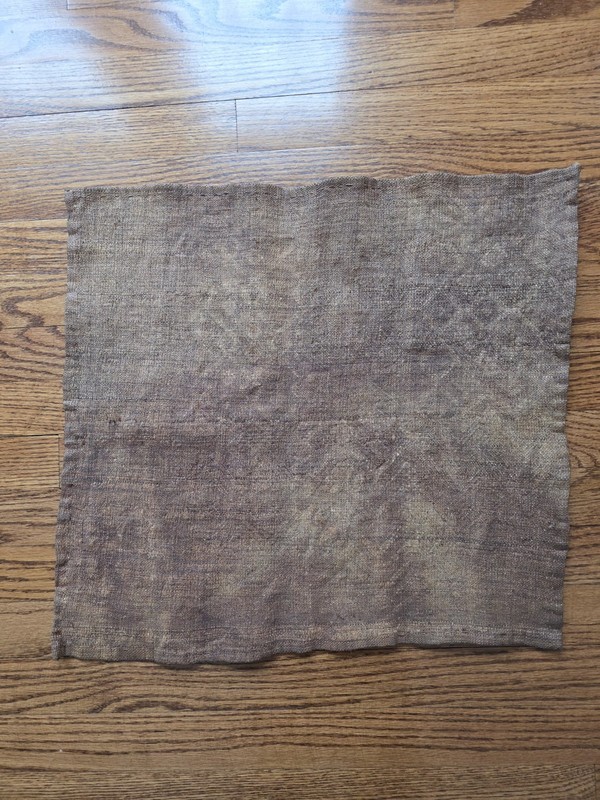 Vintage Handmade African Kuba Cloth Raffia Textile Art Fabric gallery