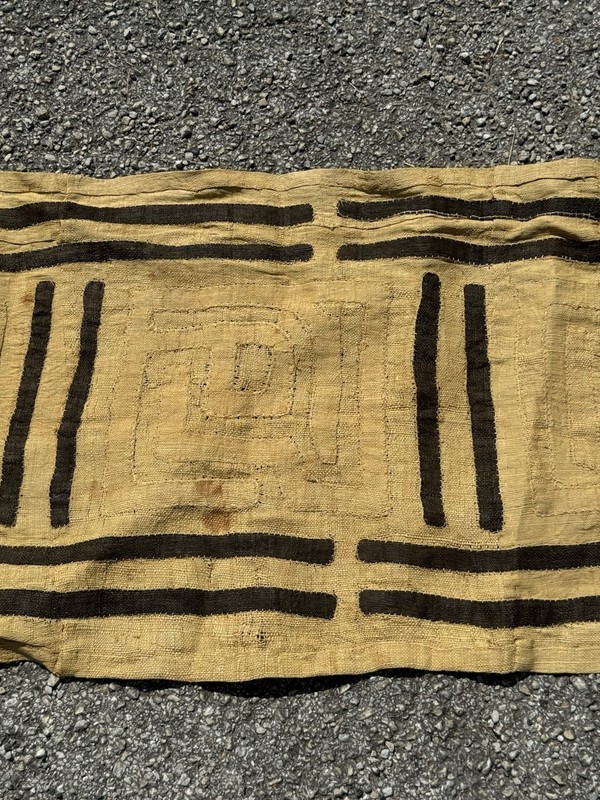 vintage african mud cloth bogolanfini textile runner handmade tribal 148"x22" gallery