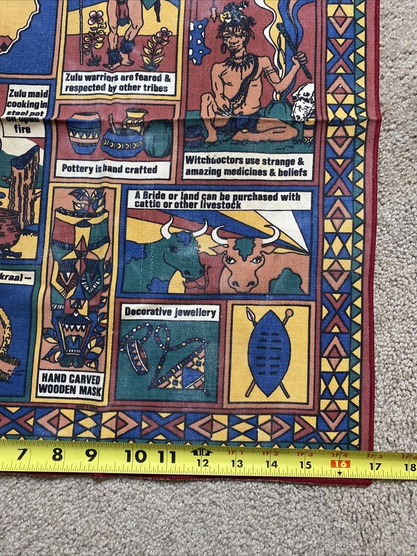 Vintage World Of The Zulu Wall Hanging Dish Towel 17”x22” gallery