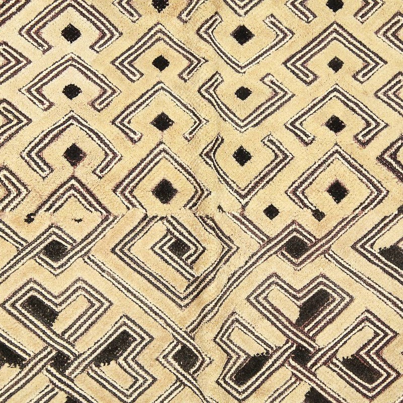 KUBA SHOOWA PRESTIGE PANEL CUT PILED RAFFIA D. R. OF CONGO CENTRAL AFRICA 20TH C gallery