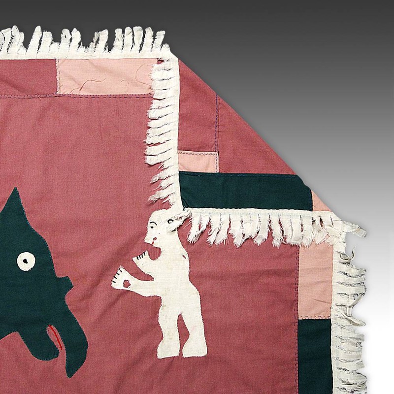 FRANKAA ASAFO MILITARY WARRIOR FLAG COTTON APPLIQUE FANTE GHANA WEST AFRICA gallery