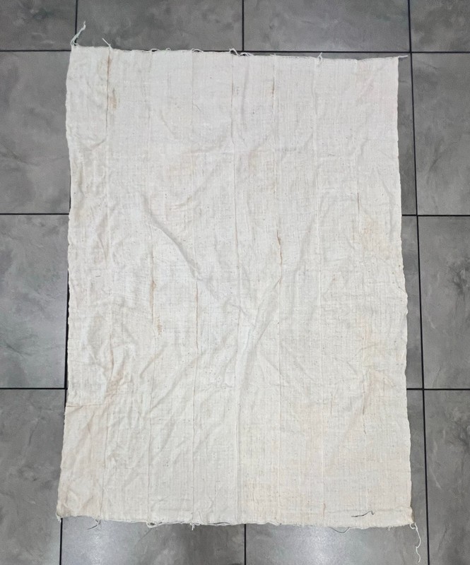 Handwoven Bogolanfini Mud Cloth - Authentic Mali African Cotton Textile 42"x60" gallery