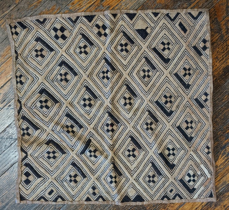 ORIGINAL KUBA RAFFIA CLOTH PANEL TEXTILE CURRENCY KASSAI SHOOWA DR CONGO ETHNIX gallery