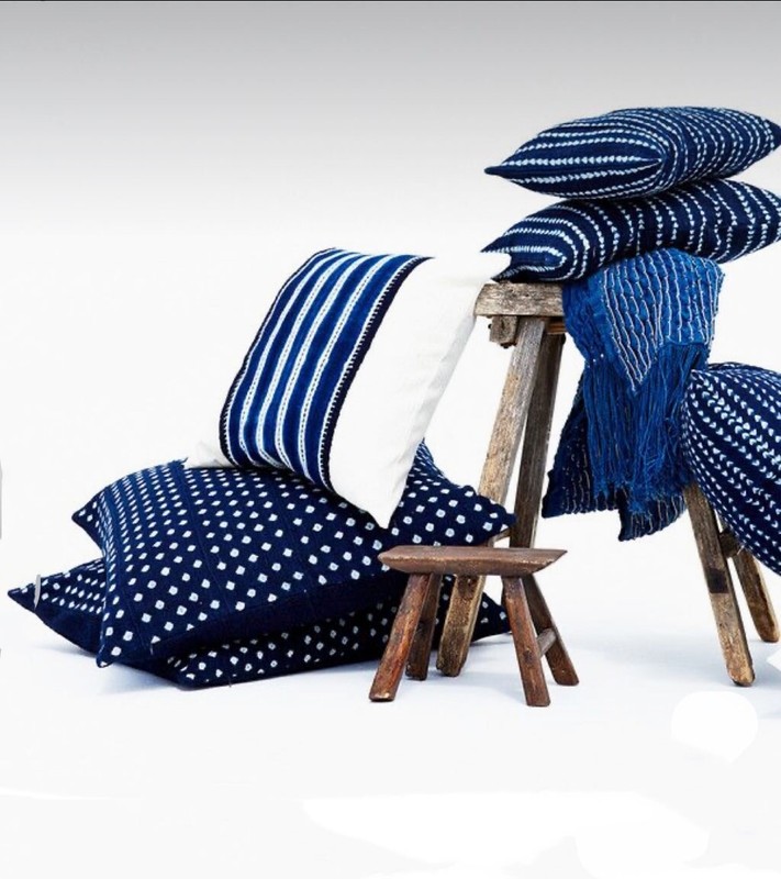 #7179 Fine Indigo Cloth - Mossi Tribe Burkina Faso 59" H by 54" W gallery