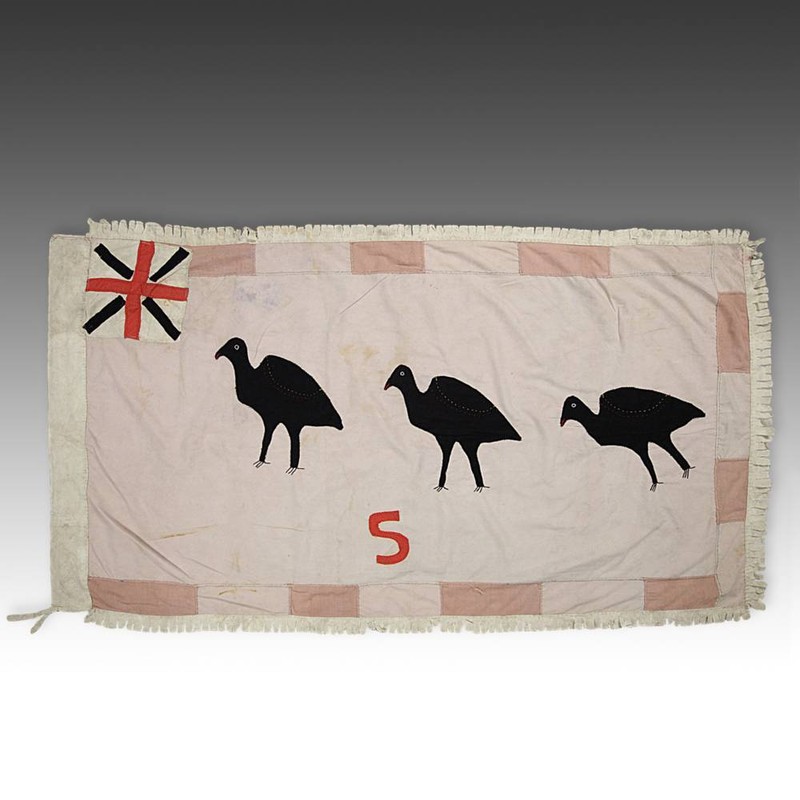 FRANKAA ASAFO MILITARY WARRIOR FLAG COTTON APPLIQUE FANTE GHANA WEST AFRICA