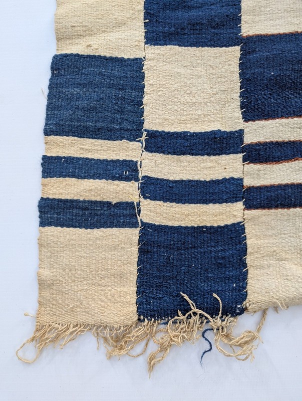 Vintage African Handwoven Fulani Arkilla Jenngo Malian Textile 164x52in gallery