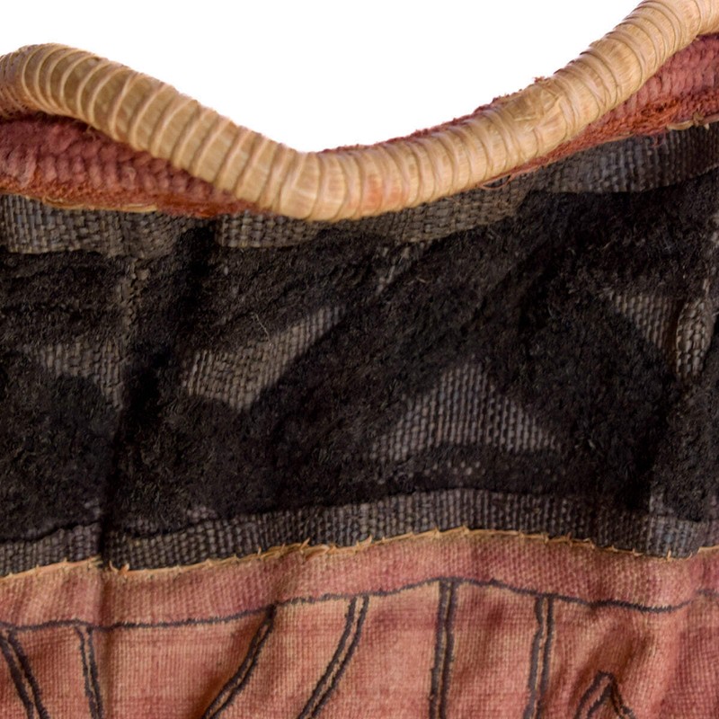 Kuba Royal Appliquéd Raffia Textile Congo 60x26 Inch Sidley Collection gallery