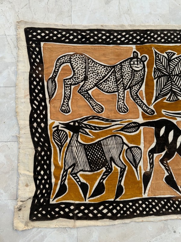 Vintage Beautiful African Senufo Korhogo Mud Cloth Tapestry Textile Cloth gallery