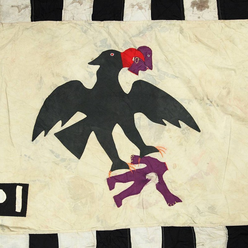 FRANKAA ASAFO MILITARY WARRIOR FLAG COTTON APPLIQUE FANTE GHANA WEST AFRICA gallery