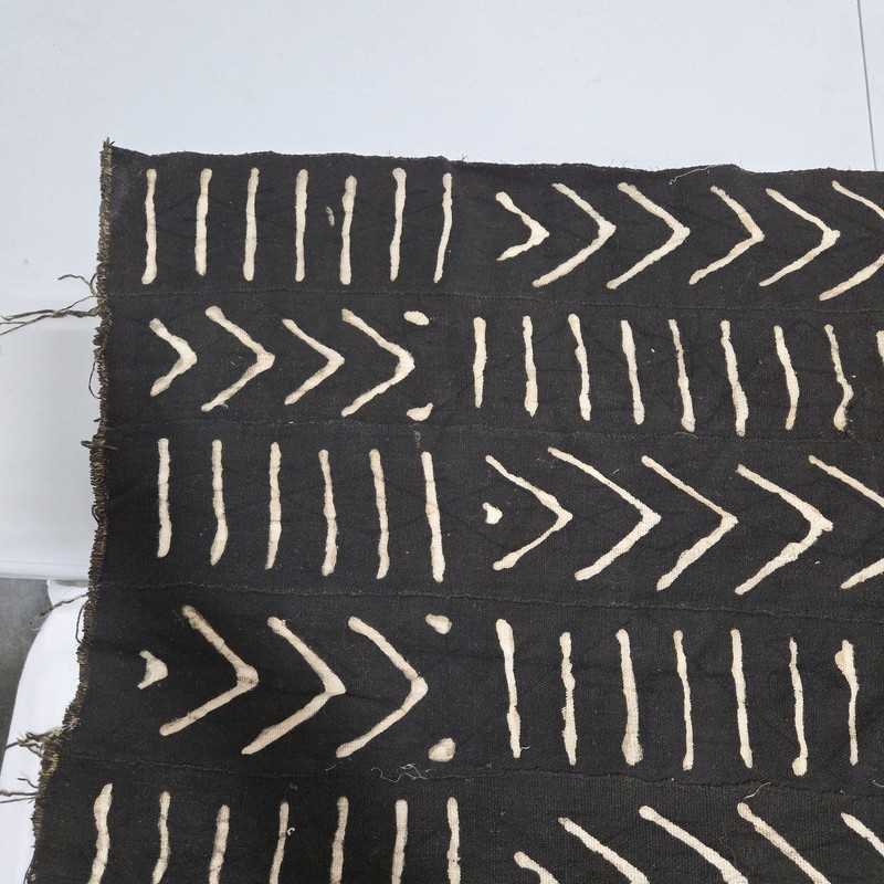 African Textile Art Cloth | Abstract Geometric Pattern | 67 x 36 inches gallery