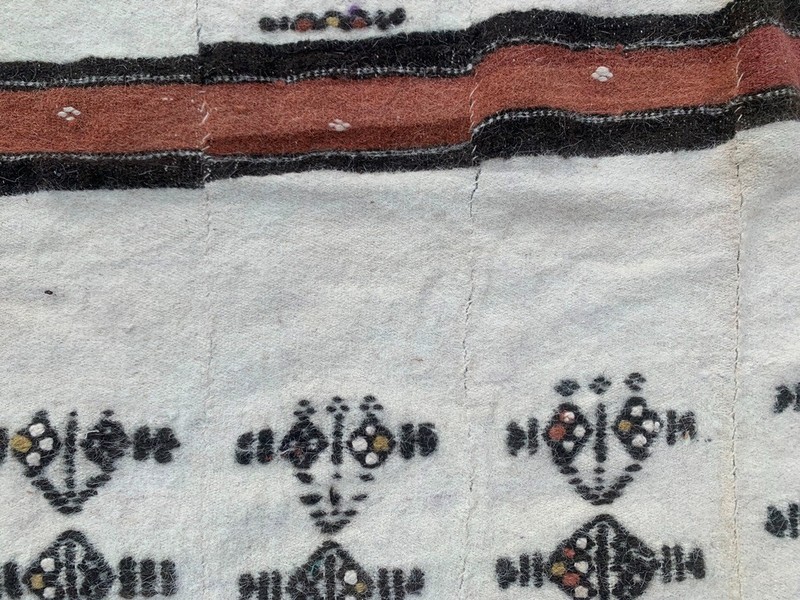 Vintage African Fulani Blanket Handmade Fulani Wedding Hanging Tent Mali 4x7 ft gallery