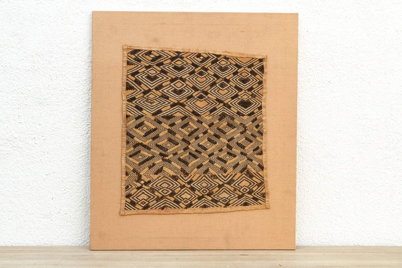 Striking Antique Kuba Raffia Panel gallery