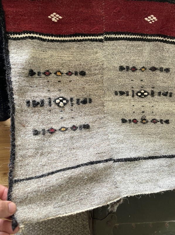 ANTIQUE MALIAN MALI FULANI WEDDING BLANKET WEST AFRICA LRG Camel Hair 51” X 96” gallery
