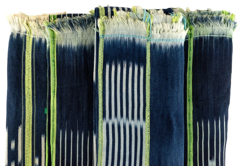 Green & Blue West African Bondoukou Indigo Cloth Burkina Faso Multicolor Cotton gallery