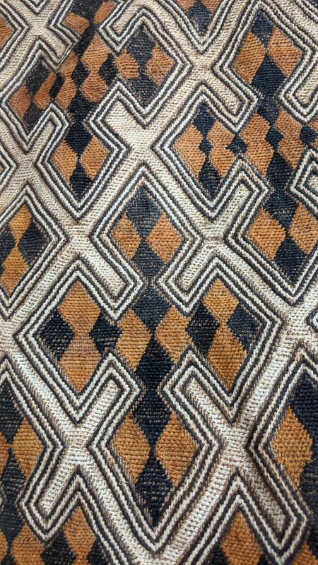AFRICAN ORIGINAL KUBA RAFFIA CLOTH PANEL TEXTILE CURRENCY KASSAI SHOOWA DRCONGO gallery