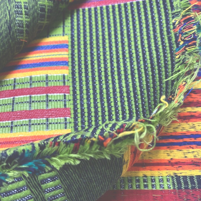Donghia Kente Cloth 4 1/2 Yards Ghana African Tribal Multi Color Med Weight 56”W gallery