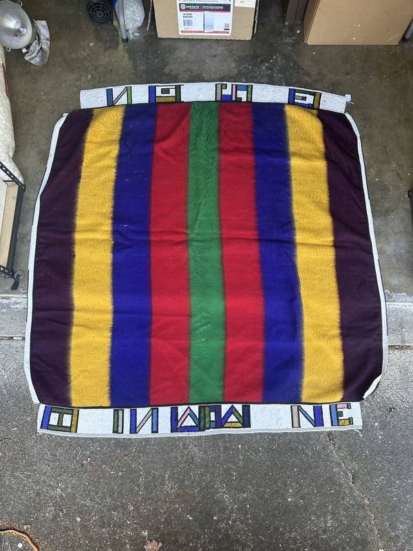 Antique African Ndebele Hand Beaded Traditional Blanket South Africa Hand Woven