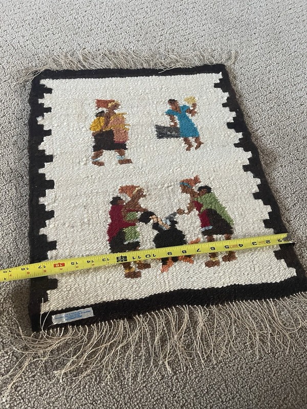 Vtg Majorie Pope Ellis Weaving Handwoven African Wall Art Sobantu Village 326 gallery