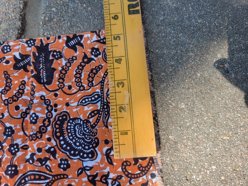 Vibrant Vintage African Printed Cotton Fabric Cloth 3 Yards By 41 Inches BATIk