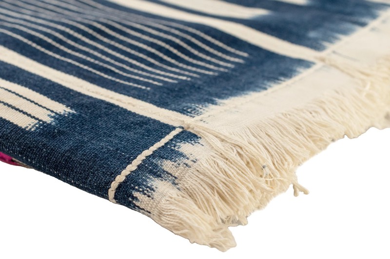 Shades of Blue West African Bondoukou Indigo Cloth Ivory Coast Cotton Handmade gallery
