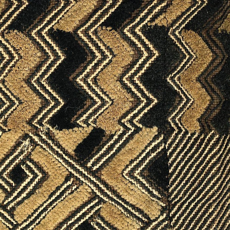 KUBA SHOOWA PRESTIGE PANEL CUT PILED RAFFIA D. R. OF CONGO CENTRAL AFRICA 20TH C gallery