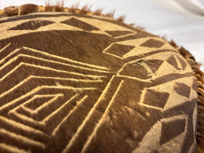 African Kenyan Maasai Warrior Shield - Traditional War Shield Cowhide Tribal Art gallery