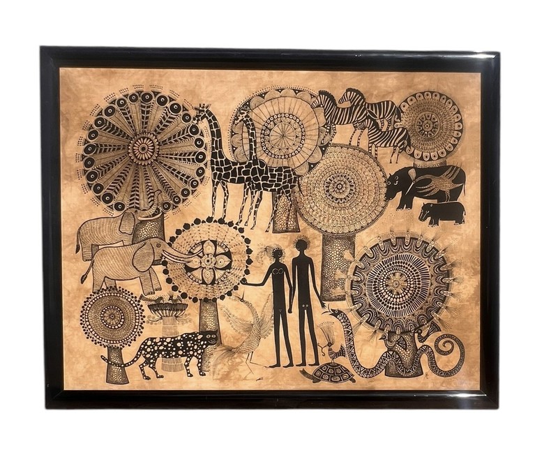 HEIDI LANGE EAST AFRICAN BATIK – AFRICAN EDEN FRAMED