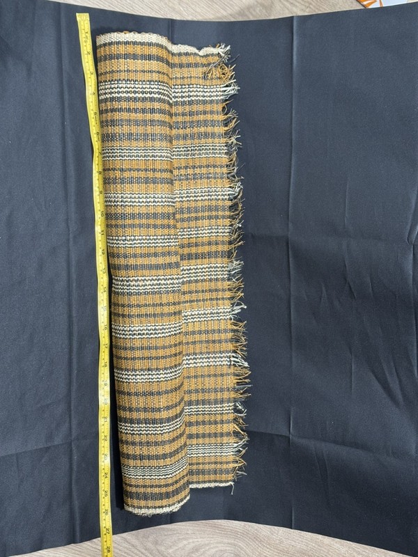 Vintage Handwoven Raffia Congolese Plant Base Cloth Panel Raffia 28x28 gallery