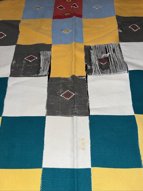 Vtg West African Kente Cloth Hand-woven Textile gallery