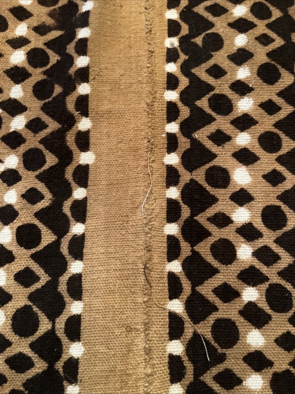 Vtg Malian Bogolanfini Textile Africa Mud Cloth 75” X48” gallery